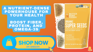 A one-pound bag of Superfood Organic Super Seeds, a blend of Organic Chia Seeds, Milled Flax Seed, and Hemp Hearts. An ideal addition to smoothies, shakes and more for a nutrient-rich boost.
