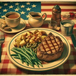 Porterhouse on a plate